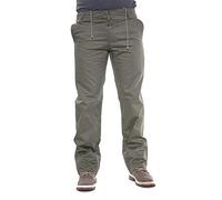 FAIRY TRENDZ LTD Rugbi-Hose für Herren, mit elastischem Bund, für Erwachsene, leger, volle Länge, intelligente Taschen, khaki, 42W x 27L