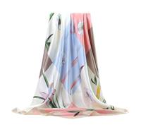 FAIRYGATE Bandana Halstuch Damen Seide Kopftuch Seidentuch für Damen Große Elegante Schals Tuch für Frauen Satin Mädchen Headscarf Haarschmuck 77017