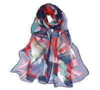 FAIRYGATE Chiffon Schal Chiffon Stola Seiden Tuch Damen Eleganter Sommer Schals für Frauen Hochwertiges Seidentuch Seidenschal Halstuch Stola Dezent Stilvoll A4723