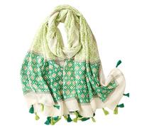 FAIRYGATE Schal Damen Grün Schals & Tücher für Polyester Halstuch Paisley Print Tuch aus Viskose Stola 8038