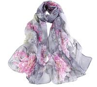 FAIRYGATE Seidentuch Halstuch Schal aus Seide und Chiffon für Damen Mädchen Kinder Hochwertiges Tuch Schultertuch Perfekt für Frühjahr Sommer Herbst Winter A4419