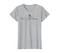 Faith Can Move Mountains Matthew 17:20 Bible Quote Christian T-Shirt, Damen, Grau Meliert, XL