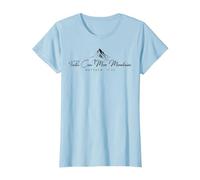Faith Can Move Mountains Matthew 17:20 Bible Quote Christian T-Shirt, Damen, Himmelblau, L