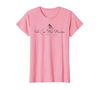 Faith Can Move Mountains Matthew 17:20 Bible Quote Christian T-Shirt, Damen, Rosa, M