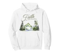 Faith Can Move Mountains - Matthew 17:20 Women Girls Nature Pullover Hoodie