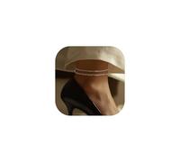 FaithHeart Fußkettchen für Damen Fußkette Fussketten Kette Set Wasserfest Layering-Kette 2MM&3MM breit Gliederkette Ankerkette Rolokette Armband Fußschmuck