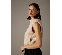 Fake Fur Weste Beige 40