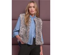 Street One Damen 2200672 Fake-Fur Weste mit Zipper und Taschen (1er Pack)