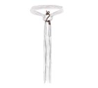 FakeFace Damen Mittelalter Gürtel Accessoire Troll Kreuz Belt Seil Wikinger Gürtel Nordische Hexen-Seil Langer Renaissance Taillengürtel Bindegürtel für Frauen (Weiß)