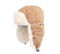 FakeFace Herren Damen Fliegermütze Warm Trappermütze Trapper Hut Wintermütze mit Ohrenklappen Winddicht Russische Mütze Fellmütze Skimütze Dicker Fleece Bombermütze Skimütze