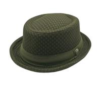 FakeFace Strohhut Fedora Herren Damen, Pork Pie Hut Panama Boater Derby Sonnenhut Sommerhut, Sommer Sonnenschutz Strandhut Kappe Jazz Hut Vintage Party Outdoor