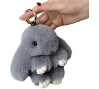 FAKKA 1Stück Hase mit Weichem Plüsch,Schöne Kaninchen Anhänger,Süße Plüsch Hase Dekoration für Ostern Kinder Mädchen