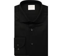 fakts Busy Slim Fit Hemd schwarz, Einfarbig