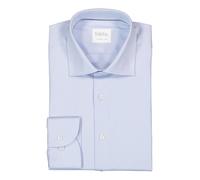 fakts Hemd Herren Langarm Baumwoll-Stretch blau, 43