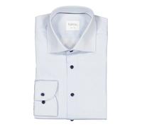 fakts Hemd Herren Slim Fit Langarm Baumwoll-Stretch blau, 43