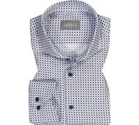 fakts Hemd Herren Slim Fit Langarm Baumwolle blau, S