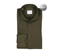 fakts Hemd Herren Slim Fit Langarm Jersey grün, M