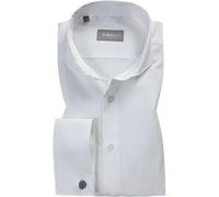 fakts Slim Fit Galahemd weiss, Einfarbig