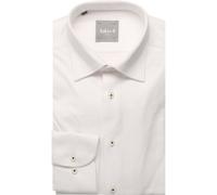 fakts Leisure Slim Fit Jerseyhemd weiss, Einfarbig