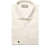 fakts Hemd Herren Regular Fit Umschlagmanschetten Baumwolle Weiß, 43