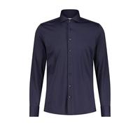 fakts Hemd Herren Slim Fit Langarm Jersey schwarz, L