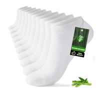 FALARY Bambus Sneaker Socken Herren Damen 10/20 Paar Kurzsocken | Atmungsaktiv, geruchshemmend, feuchtigkeitsregulierend, OEKO-TEX 100, verstärkte Ferse und Spitze, sicherer Halt