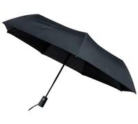 Falconetti ECO Faltbarer Regenschirm - Automatische Öffnung - Windfest - 8 Fiberglasstreben - Hergestellt aus recyceltem PET - Großer Schutz - 100 cm Durchmesser - Schwarz - 100 cm