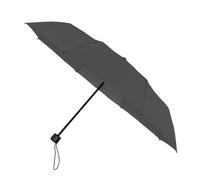 Falconetti Faltbarer Regenschirm - Manuelles Öffnen und Schließen - Kompakt und leicht - Stabiles Gestell - Für Damen und Herren - Ideal für Reisen und den Alltag - 90 cm Durchmesser - Grau