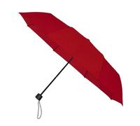 Falconetti Faltbarer Regenschirm - Manuelles Öffnen und Schließen - Kompakt und leicht - Stabiles Gestell - Für Damen und Herren - Ideal für Reisen und den Alltag - 90 cm Durchmesser - Rot