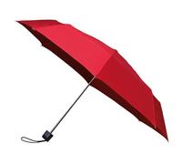 Falconetti Faltbarer Regenschirm - Manuelles Öffnen und Schließen - Kompakt und leicht - Stabiles Gestell - Für Damen und Herren - Ideal für Reisen und den Alltag - 90 cm Durchmesser - Rot
