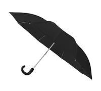 Falconetti Faltbarer Regenschirm - Mini Regenschirm - Automatisch Öffnen und Schließen - Windfest - Stabiles Gestell - Für Damen und Herren - Ideal als Reisezubehör - 92 cm Durchmesser - Schwarz