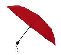 Falconetti Faltbarer Regenschirm - Mini Regenschirm - Manuelles Öffnen und Schließen - Kompakt und Leicht - Stabiles Gestell - Für Damen und Herren - Ideal als Reisezubehör - 90 cm Durchmesser - Rot