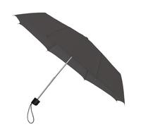 Falconetti Faltbarer Regenschirm - Mini Regenschirm - Manuelles Öffnen und Schließen - Windfest - Stabiles Gestell - Für Damen und Herren - Ideal als Reisezubehör - 90 cm Durchmesser - Grau
