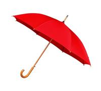 Falconetti Regenschirm Kompakt Automatik - Winddicht - Gebogener Griff aus Kunststoff - Ideal für Männer und Frauen - 102cm Schirmdurchmesser - Rot