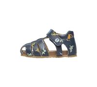 Falcotto ALBY-Halbgeschlossene Ledersandalen mit Dinosaurierdruck, blau 18