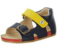 Falcotto BEA-Sandalen aus Leder mit Schnalle und Klettverschluss, Navy Red,20 EU