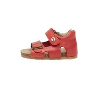 Falcotto BEA-Sandalen aus Leder mit Schnalle und Klettverschluss, Rot ,24 EU