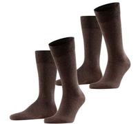 Falke 2P Happy Socks Dunkelbraun Gr 39/42 Herren