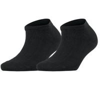 Falke 2P Women Casual Happy Sneaker Sock Schwarz Gr 39/42 Damen