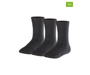 Falke 3er-Set: Socken in Schwarz - Größe 19-22 | Kinder Socken Strumpfhosen