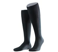 FALKE 6 Paar Airport Kniestrumpf 15435 Herren Kniestrümpfe, Gr. 43-44, Schwarz (Black-3000) …