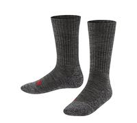 Falke Kinder Socken Active Warm, wärmende Merinowolle, atmungsaktiv, Grau, Größe 23-26