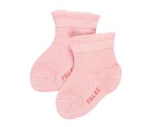 FALKE Unisex Baby Socken Romantic Net B SO Baumwolle einfarbig 1 Paar, Rosa (Thulit 8663), 62-68