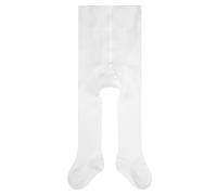 FALKE Unisex Baby Strumpfhose Family B Ti nachhaltige Baumwolle einfarbig 1 Stück, Weiß White 2000, 74-80