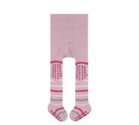 Falke Baby Unisex Strumpfhose Multi Stripe B TI – Baumwolle, rutschhemmende Noppen – Rosa 62-68