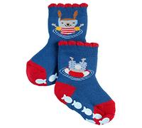 FALKE Babys Stoppersocken Diving Bunny Catspads, , 1 Paar, Blau (Royal Blue 6051), Größe: 62-68