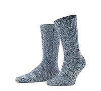 Falke Tagessocke Brooklyn Crew (Bootsock, Grobstrick-Optik) tealblau Herren - 1 Paar, Größe 39-42