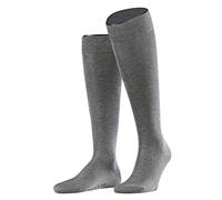 FALKE City Herren Kniestrumpf Tiago 2er Pack, Größe:43/44;Farbe:Light Grey Melange
