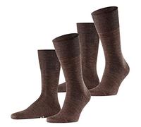 Falke City Herren Socken Airport 2er Pack, GröÃŸe:43/44;Farbe:dark brown