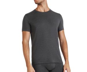 Falke ClimaWool Daily T-Shirt - Dark Grey - L Eng anliegendes Herren-T-Shirt aus Wollmischung T-Shirts